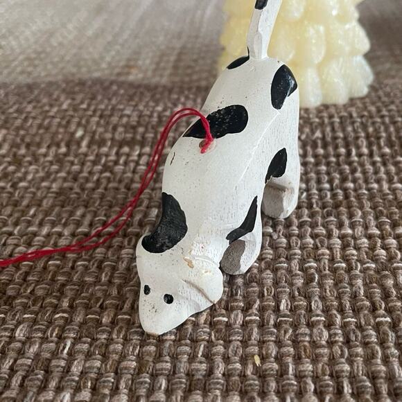 Vintage wood dog Christmas ornament artist collection - Picture 11 of 12